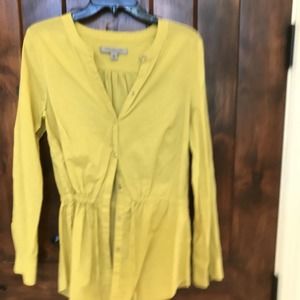 Womens Marc New York Blouse Large Yellow